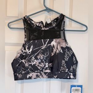 Actra Monochrome Floral Sports Bra Size XS New With Tags